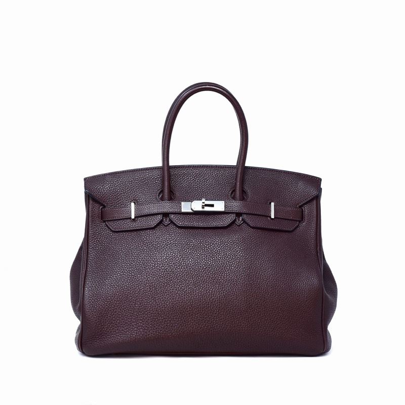 Hermes - Birkin 35 Clemence Chocolate