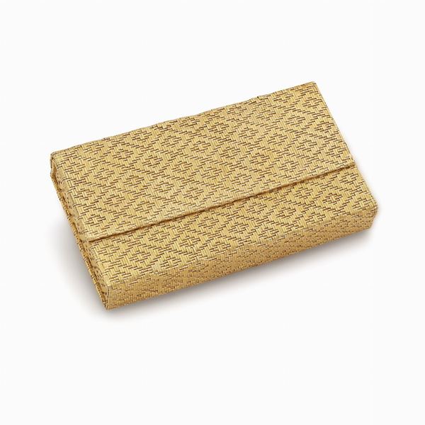 Yellow and white gold pochette