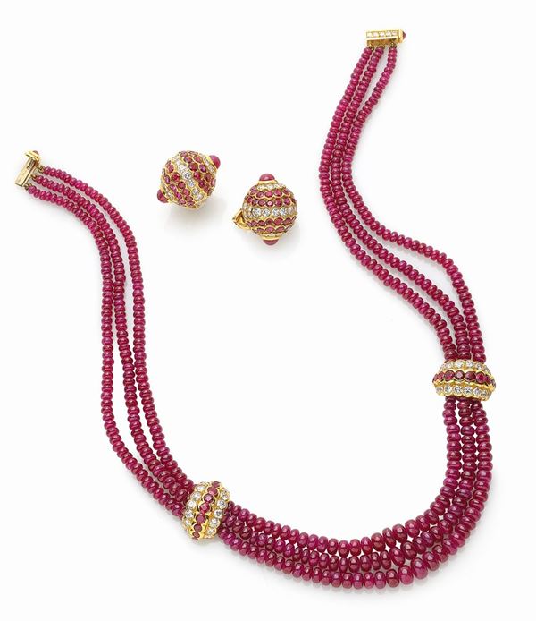 Demi-parure signed Faraone