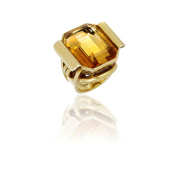 Quartz gold ring  - Auction GIOIELLI E OROLOGI - Faraone Casa d'Aste