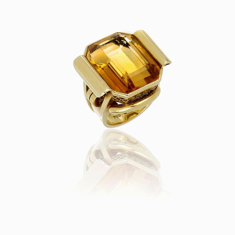 Anello Anni '50 con Quarzo