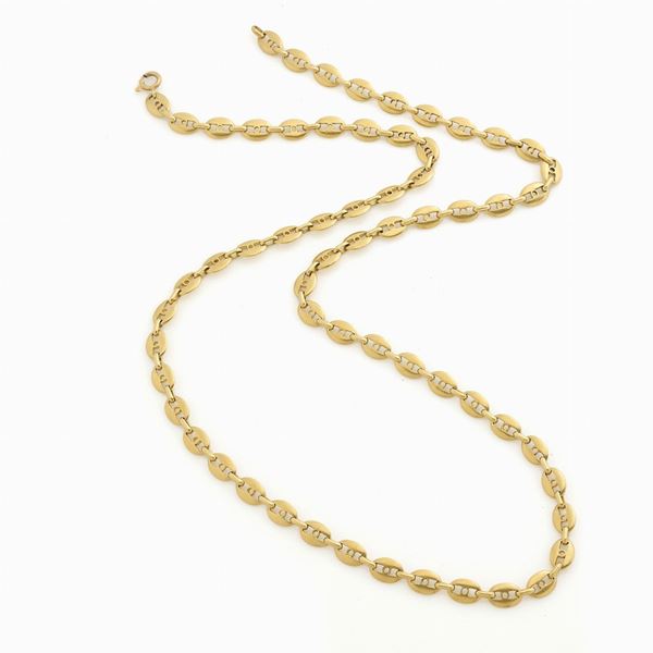 Collana lunga oro giallo