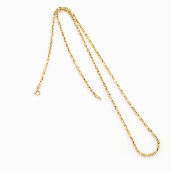 Collana lunga oro giallo