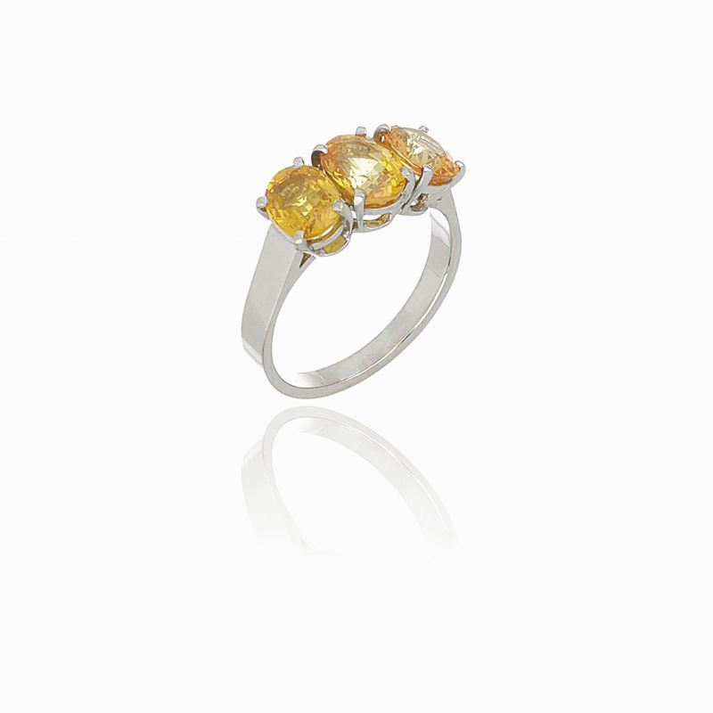 Anello con Quarzi Citrini