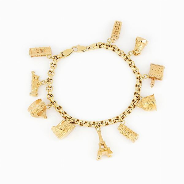 Bracciale Charms oro giallo