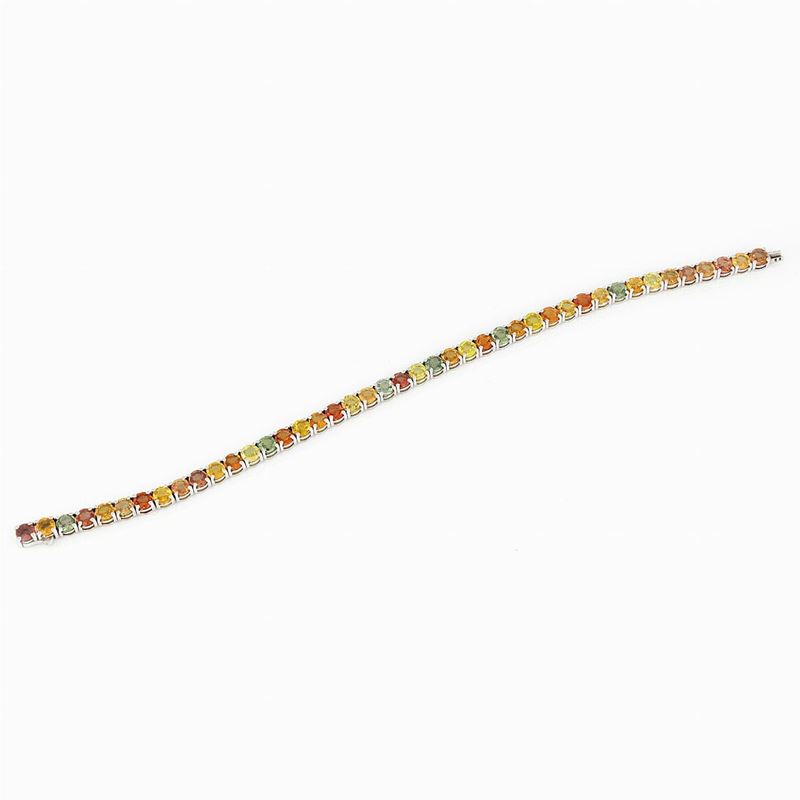 Bracciale Tennis Zaffiri Colorati