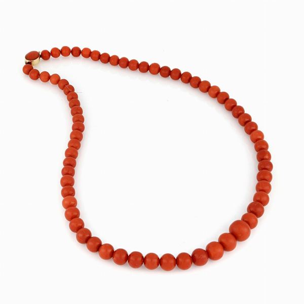 Collana corallo rosso