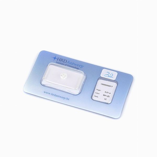 Diamante blister 0,51ct con cert. IGI Anversa