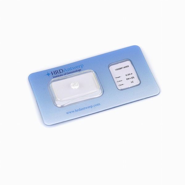 Diamante blister 0,55ct con cert. IGI Anversa