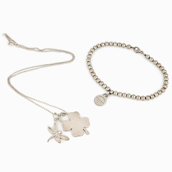 Tiffany - Lotto composto da bracciale e collana Tiffany