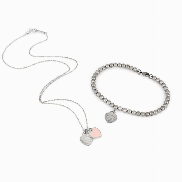Tiffany - Lotto composto da bracciale e collana Tiffany