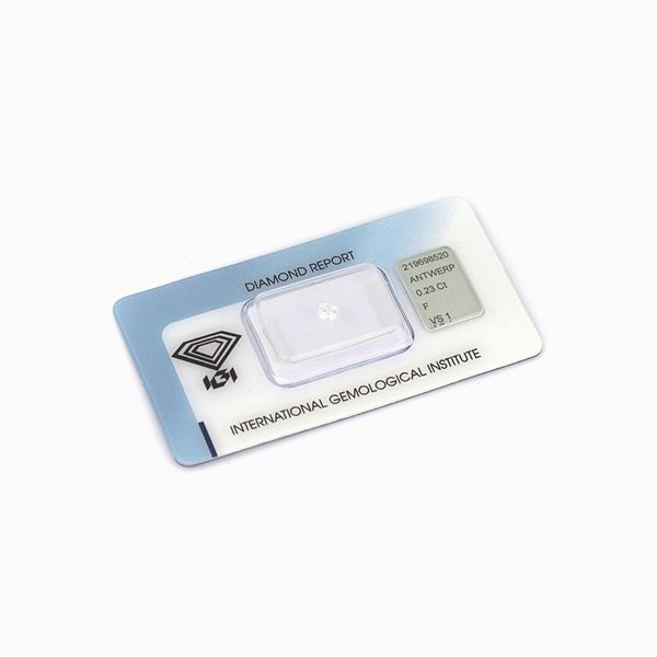 Diamante sigillato 0.23 ct con cert IGI Anversa