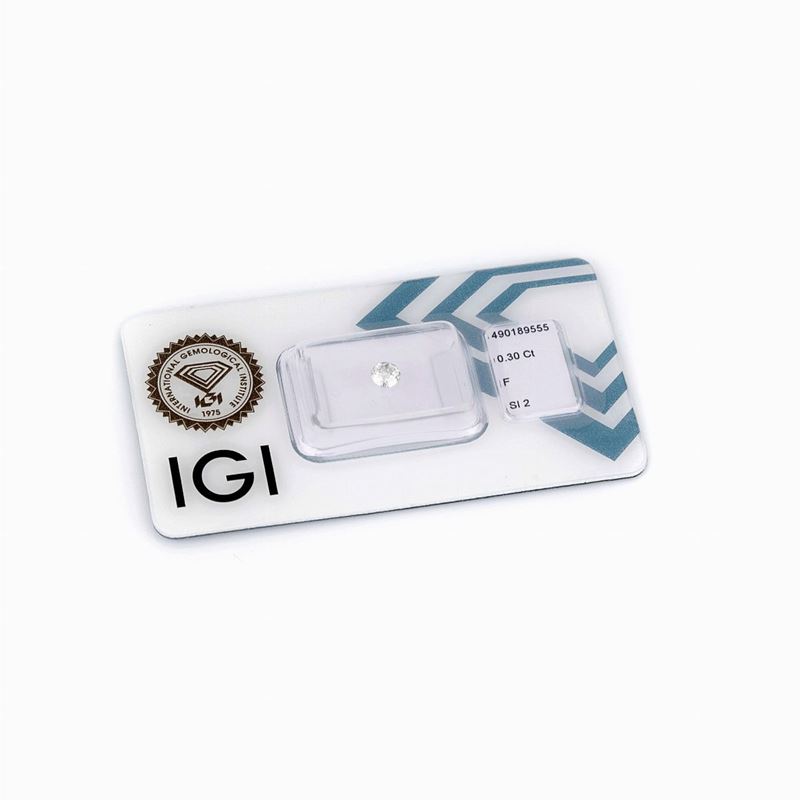 Diamante Sigillato 0.30 Ct con Cert Igi Anversa