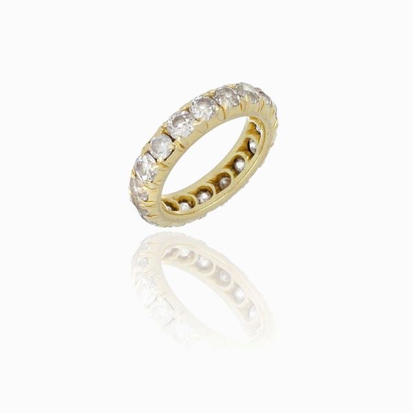 Fedina oro giallo e diamanti