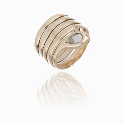 Anello Wrap Oro Giallo e Diamanti