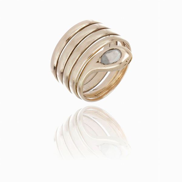 Anello Wrap oro giallo e diamanti