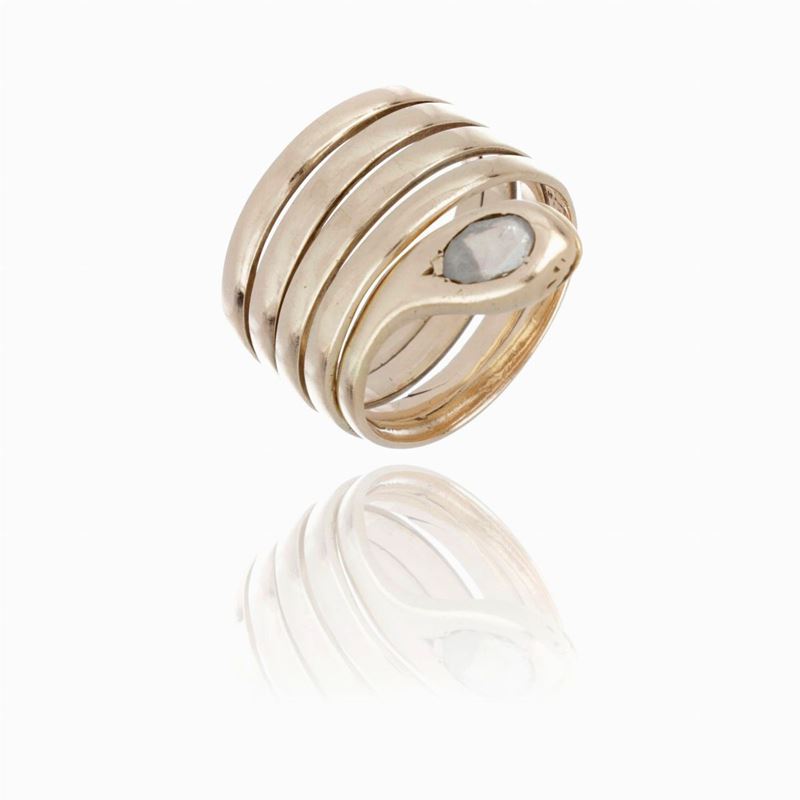 Anello Wrap Oro Giallo e Diamanti