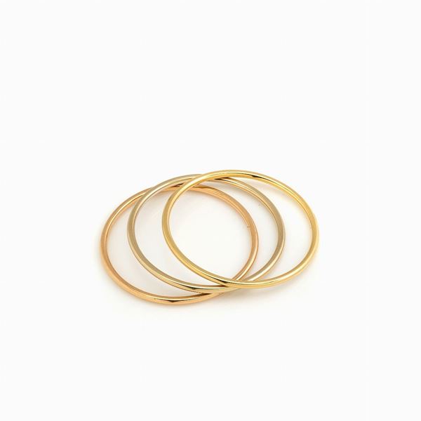 Bracciali nei tre ori  - Auction GIOIELLI E OROLOGI - Faraone Casa d'Aste