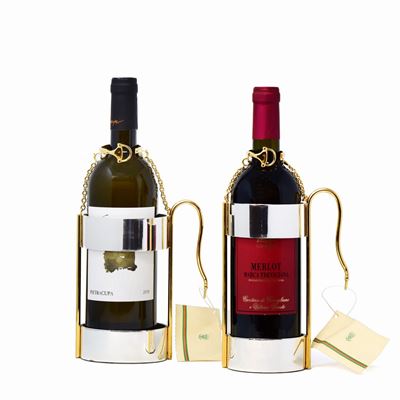 Portabottiglie Argento Gucci con Scatola