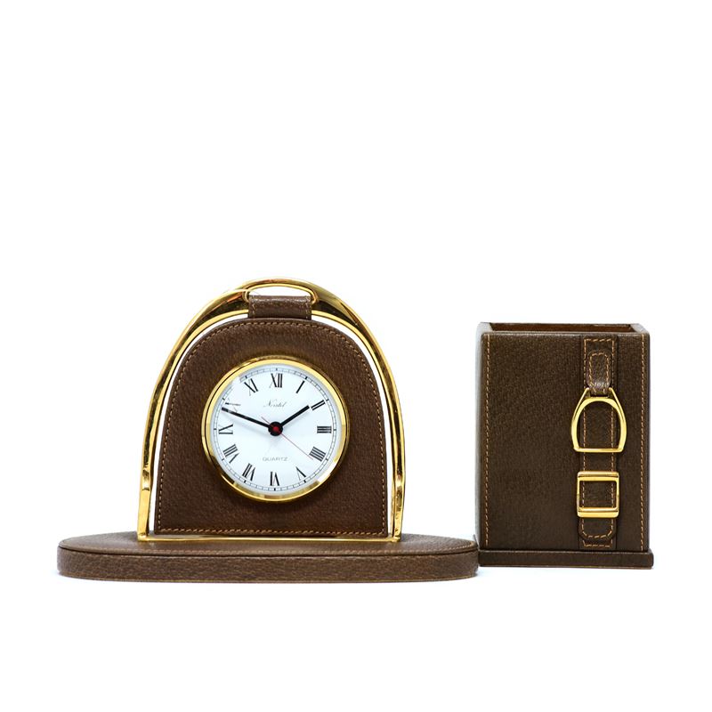 Portapenne e Orologio da Tavolo Gucci