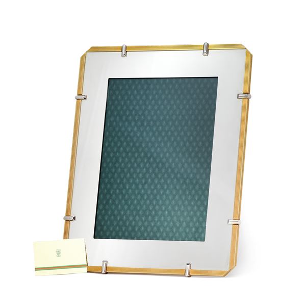 Gucci - Cornice Gucci argento e ottone