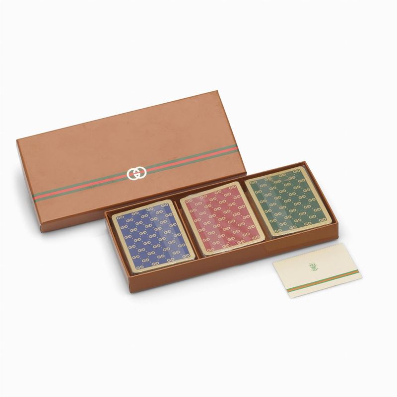 Set Carte da Gioco Gucci con Scatola