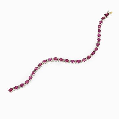 Bracciale Tennis Rubini Diamanti