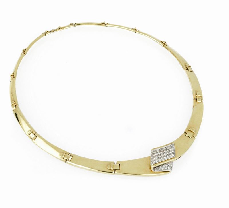 Collana Leo Pizzo Oro Diamanti
