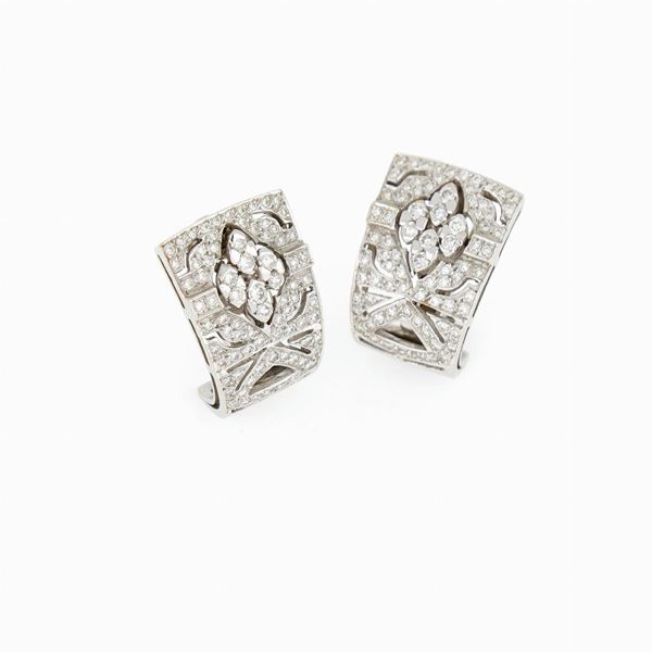 Orecchini oro diamanti 