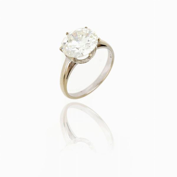 Anello diamante   - Asta GIOIELLI, OROLOGI E LUXURY GOODS - Faraone Casa d'Aste