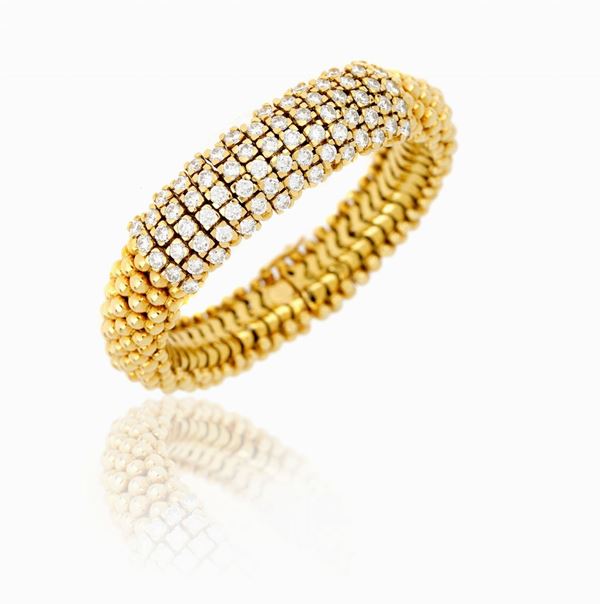 Sabbadini : Bracciale Sabbadini oro diamanti  - Asta GIOIELLI, OROLOGI E LUXURY GOODS - Faraone Casa d'Aste