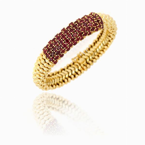 Sabbadini gold ruby bracelet