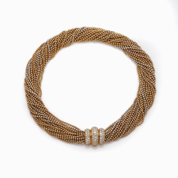 Gold diamond torchon