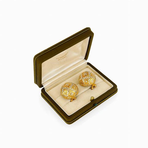 Schreiber : Gold earrings  - Auction GIOIELLI, OROLOGI E VINTAGE LUXURY GOODS - Faraone Casa d'Aste