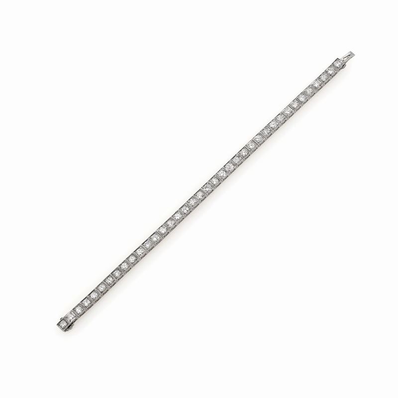 Bracciale Tennis in Platino