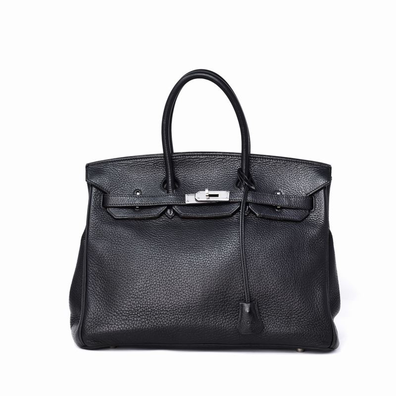 Hermes - Hermès Birkin 35 Taurillon Clemence Noir