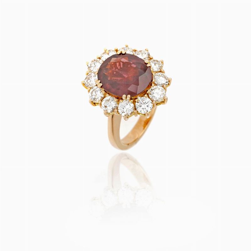 Anello Rubino Diamanti