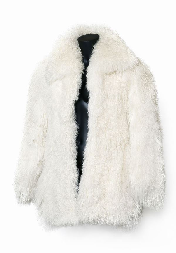 Hermès Mongolian sheepskin fur