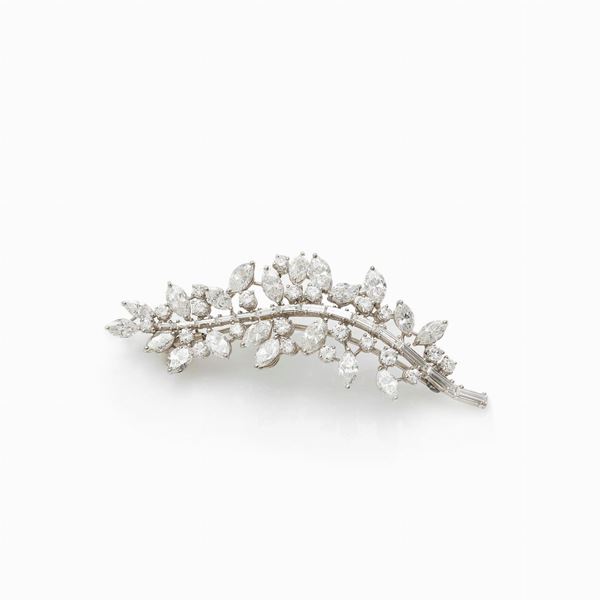 Faraone brooch platinum diamonds