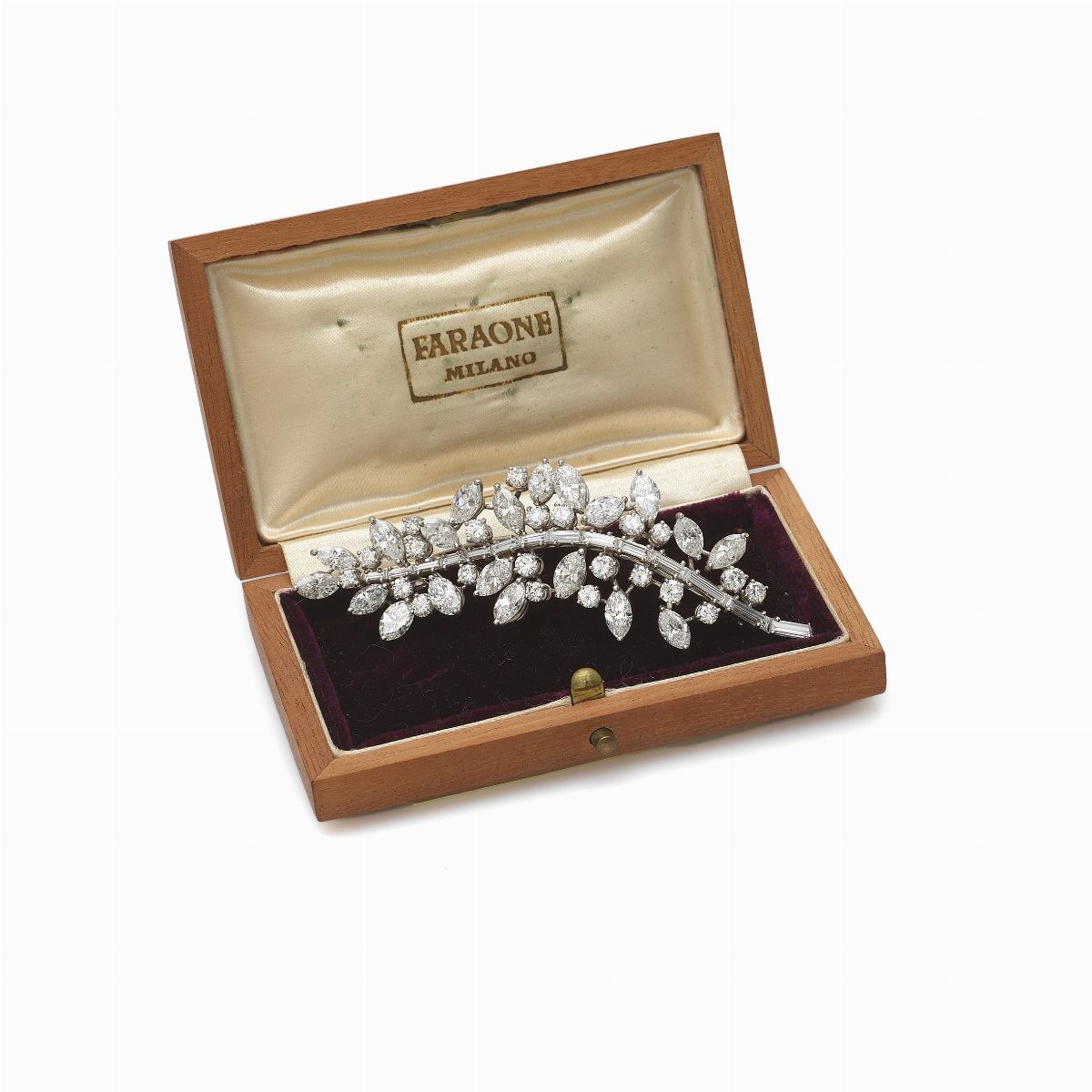 Spilla Faraone Platino Diamanti