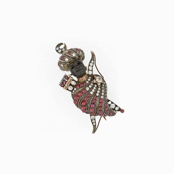 Moretto Veneziano brooch, signed Morello
