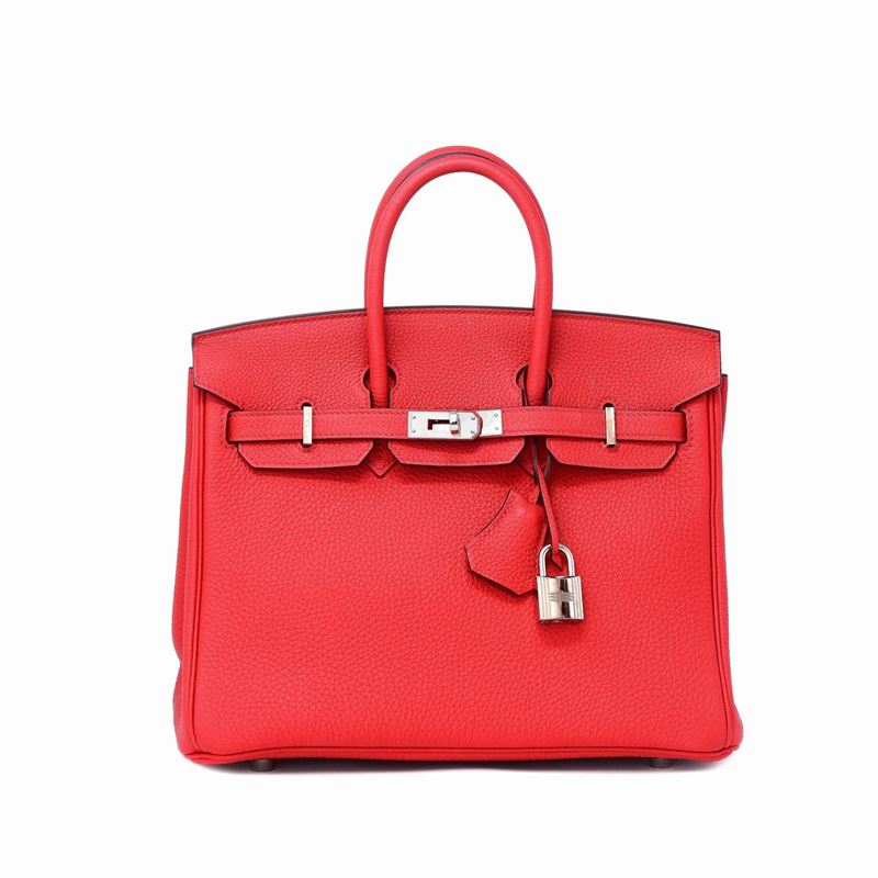 Hermes - Hermès Birkin 25 Togo Rouge De Coeur
