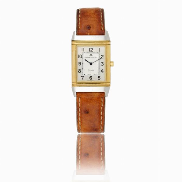 Jaeger Le Coultre Reverso gold steel watch  - Auction GIOIELLI, OROLOGI E VINTAGE LUXURY GOODS - Faraone Casa d'Aste