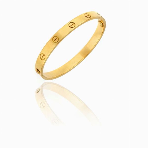 Cartier : Bracciale Cartier Love   - Asta GIOIELLI, OROLOGI E LUXURY GOODS - Faraone Casa d'Aste