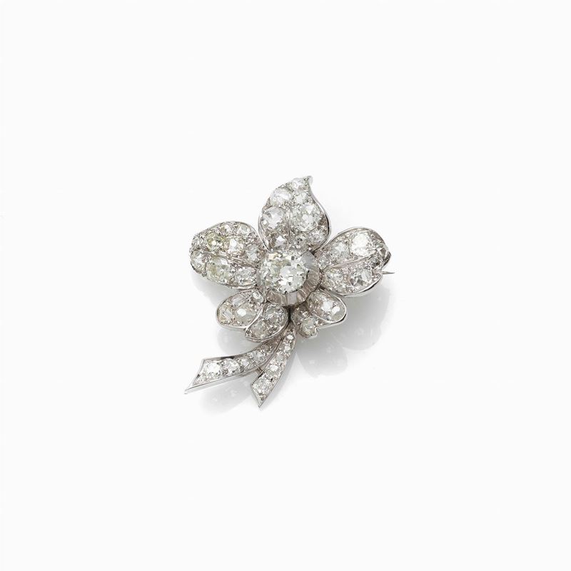 Spilla Platino Diamanti