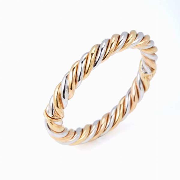 Three gold bracelet