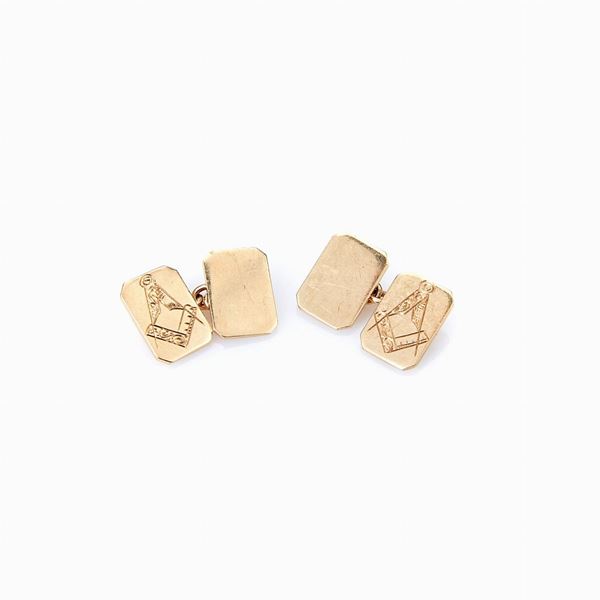 Gemelli oro 9 kt  - Asta GIOIELLI E OROLOGI - Faraone Casa d'Aste