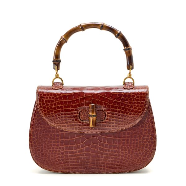 Gucci - Gucci Bamboo coccodrillo