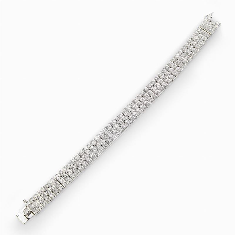 Bracciale Tennis Oro e Diamanti