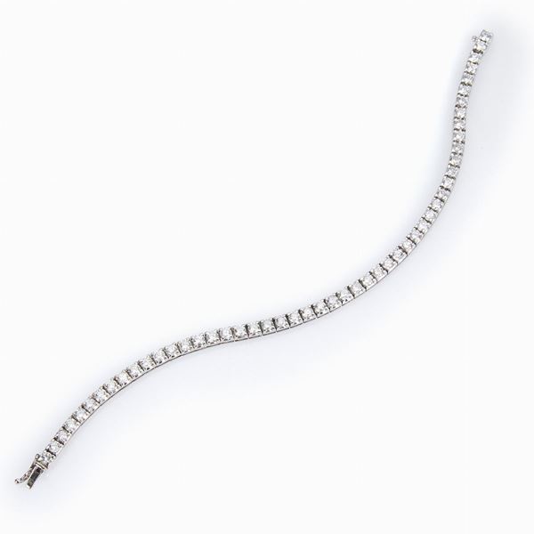 white gold diamond tennis bracelet